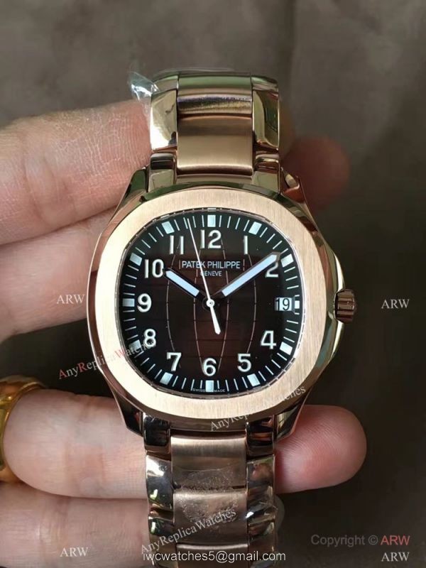 Swiss Patek Philippe Aquanaut 324SC Rose Gold Blue Dial Knockoff Watch 1
