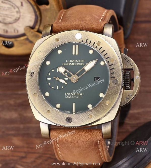 AAA Replica Panerai PAM382 Luminor Submersible Bronze Case Watch 1