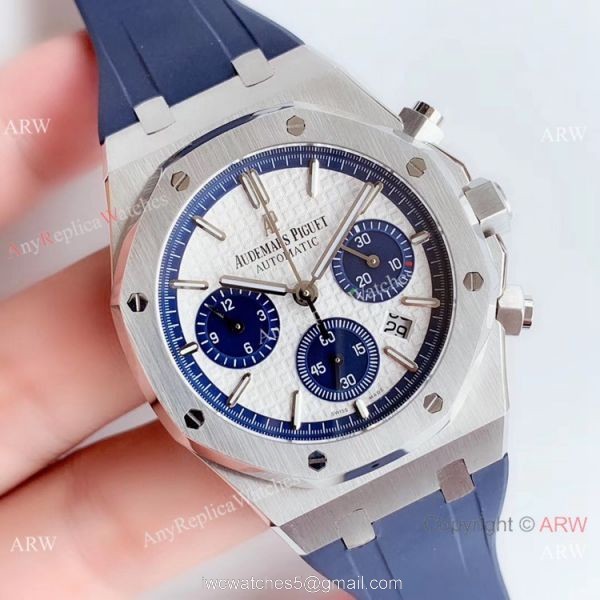 BF Factory Audemars Piguet Royal Oak Chronograph Blue Dial Replica Watch 1