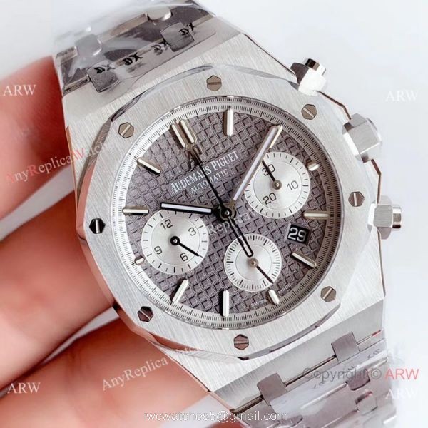 Swiss Grade 1 Copy Audemars Piguet Royal Oak Chronograph 41mm Watch Gray Face 1