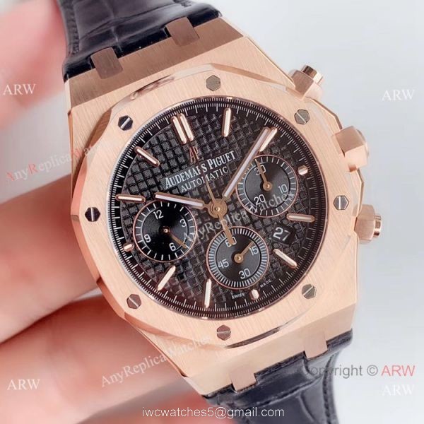 BF Swiss Audemars Piguet Royal Oak 26331OR Rose Gold Black Watch Super Clone 1