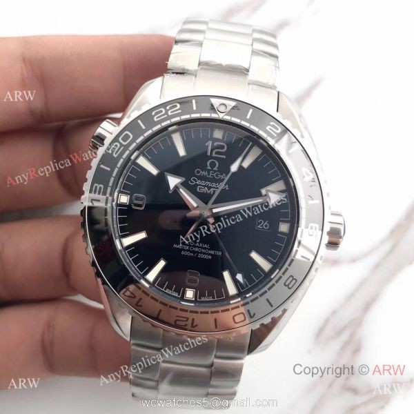 Swiss Grade Omega Seamaster GMT 600m Replica Watch SS New Bezel 1