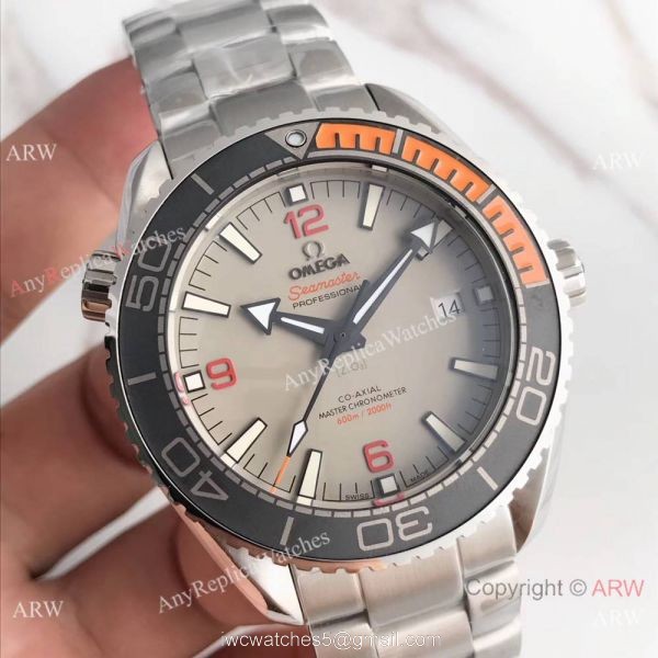 Omega Seamaster Planet Ocean 600m Co-Axial 43.5mm SS Gray Dial 8900 Copy Watch 1