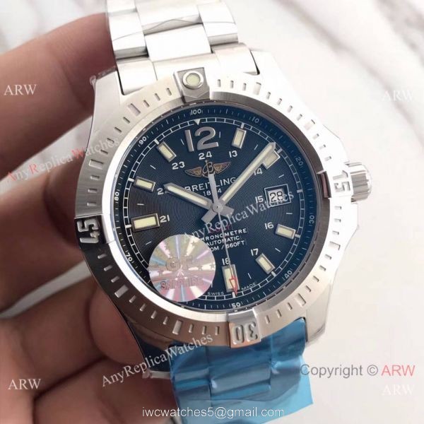 Breitling Copy Watches China Factory Newest Breitling Colt Automatic Watch 44mm Black Dial 1