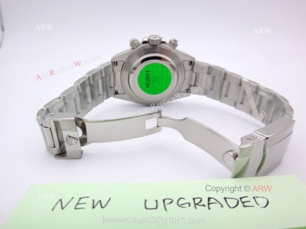 NEW UPGRADED Rolex Daytona Replica Watch -Stainless Steel Black Face 1