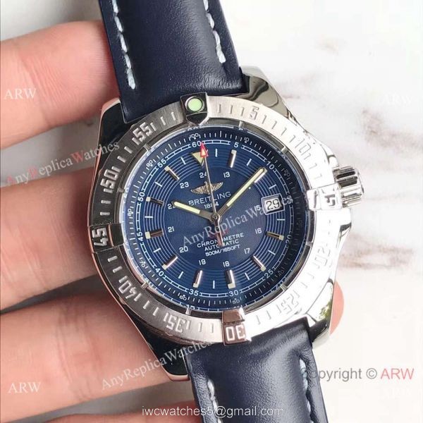 Swiss Grade Breitling Colt Automatic 500m SS Blue Face 40mm Watch 1