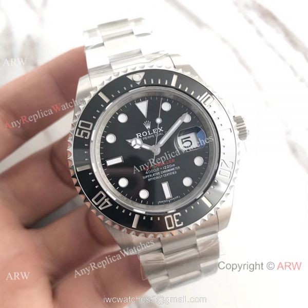 AR Factory Rolex Sea-Dweller 126600 Swiss ETA2824 Black Face Watch 43mm 1