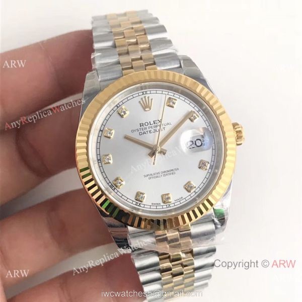 (EW) Rolex Datejust II ETA 3255 Silver Face Watch with Oyster Buckle 1