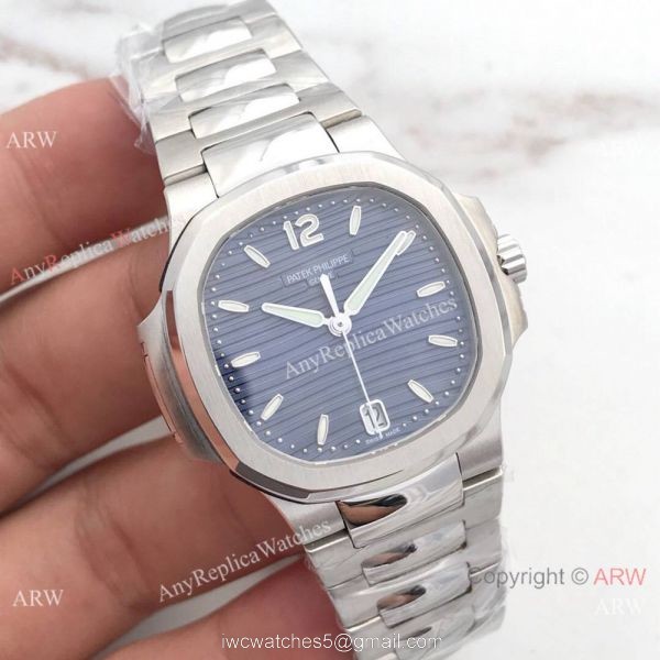 Swiss Copy Patek Philippe Nautilus 7118 Stainless Steel Blue Dial Watch 1