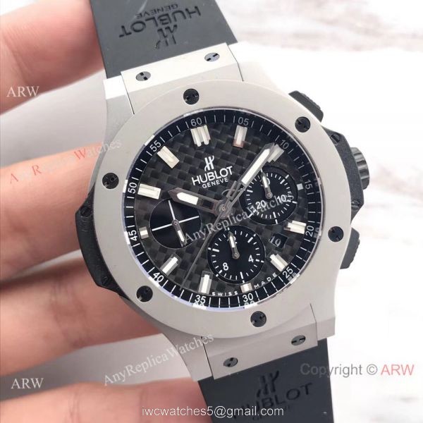 Copy Hublot Geneve Big Bang Stainless Steel Watch Siwss 4100 Carbon Dial 1