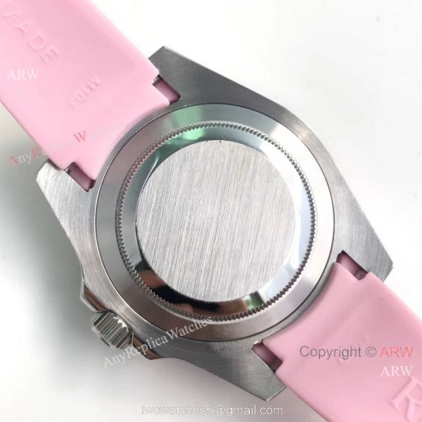 Copy Pink Face Pink Ceramic Bezel Pink Rolex Submariner Watch 40mm 1