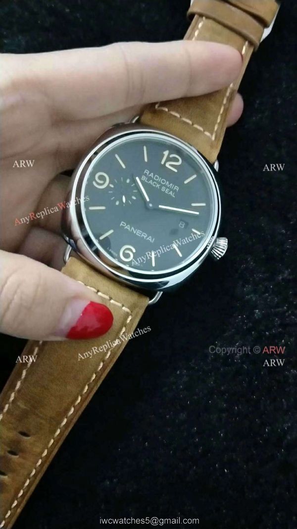 Knockoff Panerai Radiomir Black Seal 3 Days Automatic PAM388 Mens watch Black Face 1