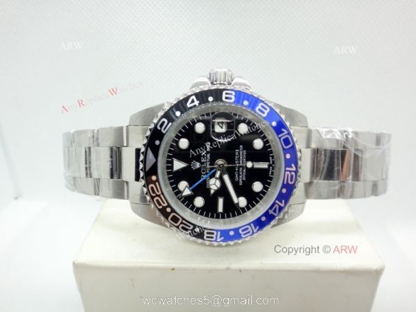 Copy Rolex GMT Master ii BlueBlack Bezel 40mm Mans Watch 1