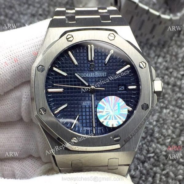 AAA Quality Audemars Piguet Royal Oak Stainless Steel Watches Silver Dial 1