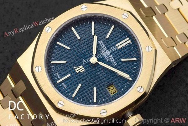 Best Copy Audemars Piguet Royal Oak Jumbo Extra Thin Watch Gold Case 1