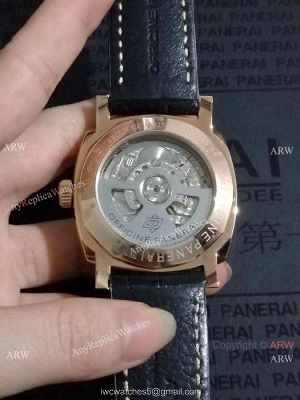 Copy Panerai Radiomir Rose Gold 44mm Watch Best Quality 1
