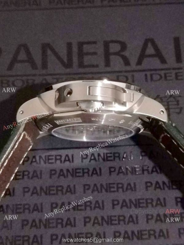 Panerai Luminor GMT Stainless Steel Green Watch Best Replica 1