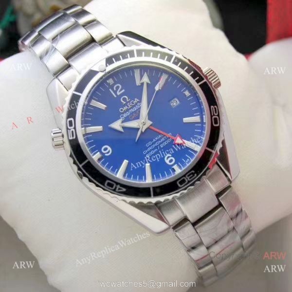 Copy Omega Seamaster Planet Ocean GMT 45mm Watches Orange Bezel 1