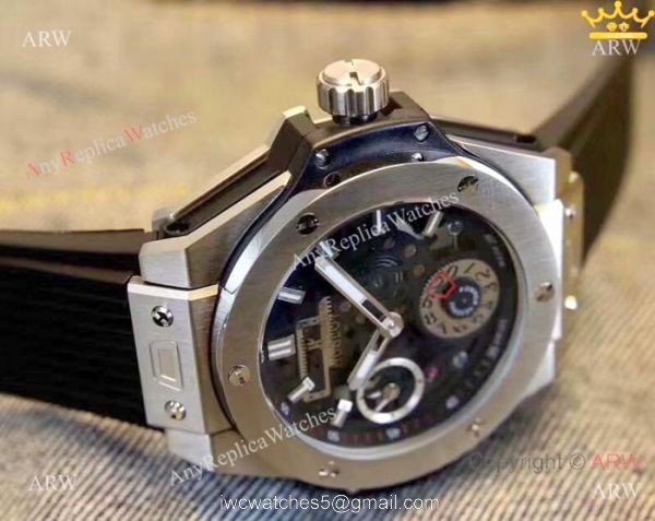 Hublot Big Bang Automatic Watch Replica SS Skeleton Dial 1