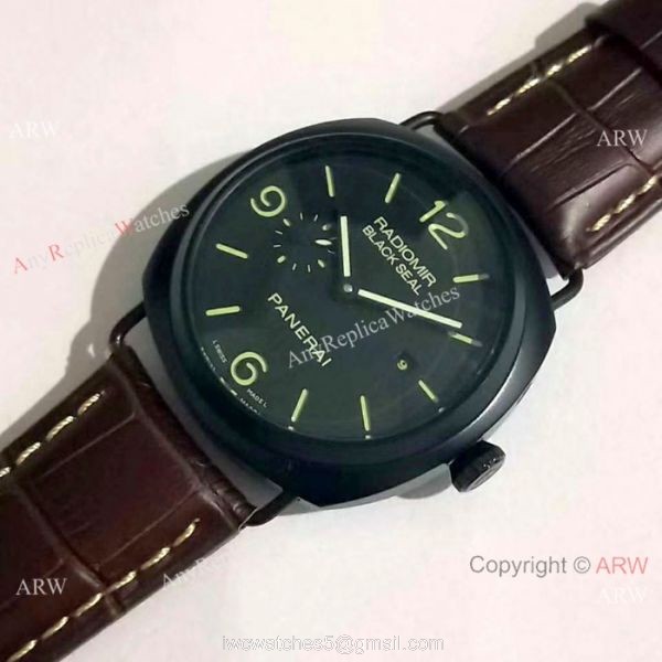 Best Replica Panerai Radiomir Black Seal Black Case Watch PAM388 1