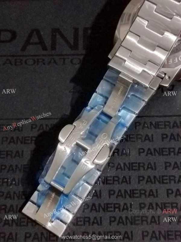 Copy Panerai Luminor Steel Bracelet Black Face PAM00328 1