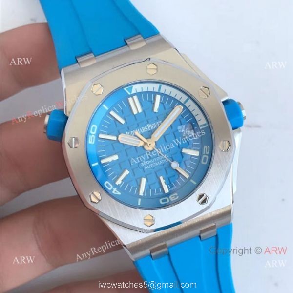 Swiss 3120 Replica Audemars Piguet Royal Oak Offshore Diver Watch Blue Version 1