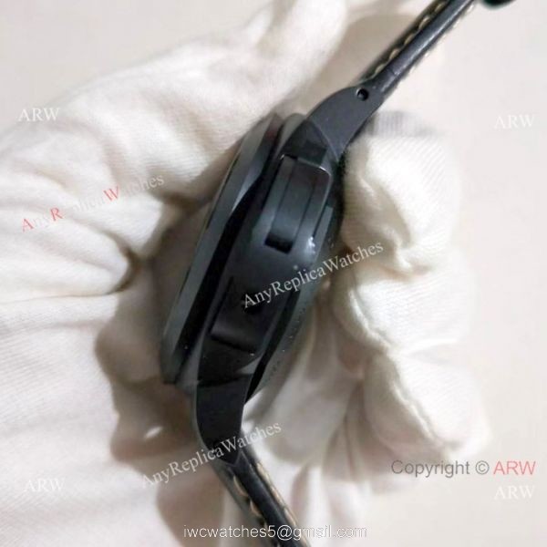 All Black Panerai Luminor Marina Replica Watch PAM00312 1