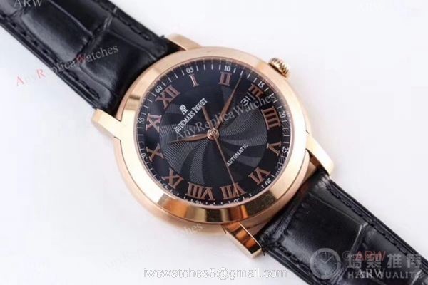 Swiss Grade Audemars Piguet Jules Audemars 3120 Watches Rose Gold Roman Dial 1