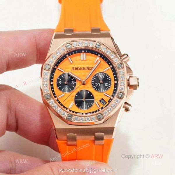 Copy Audemars Piguet Royal Oak Offshore Lady Watches Rose Gold Diamond 1