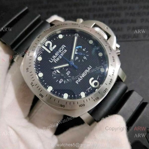 Paneria Luminor Regatta Limited Edition Watch SS Black Dial PAM308 1