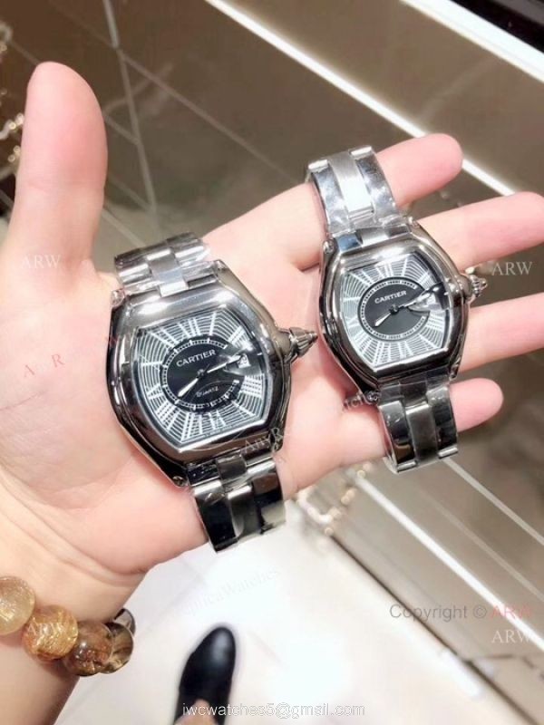 Cartier Roadster Stainless Steel Lovers Watch AAA Replica 1