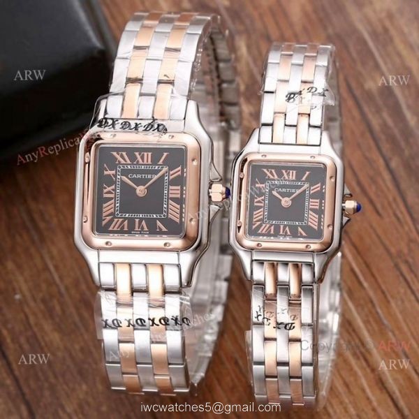 Fake Cartier Panthere Limited Edition Watches All Rose Gold Roman Dial 1