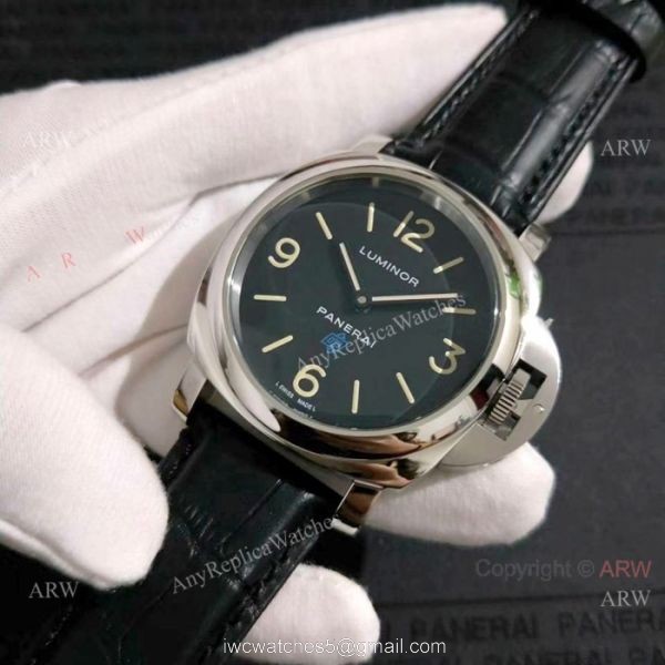 Low Price Panerai Luminor SS Black Dial Knock Off Watches from China 1