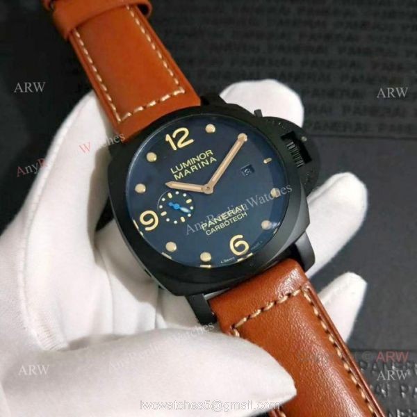 New Luminor Marina Panerai Black PVD Watch PAM00661 1