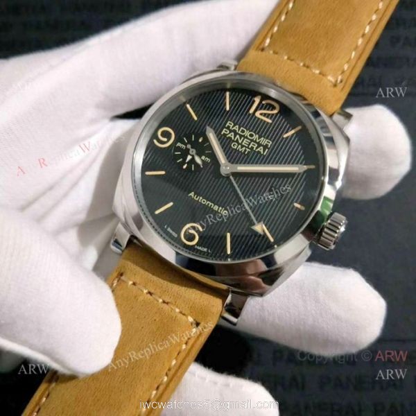 High Quality Panerai Radiomir GMT New Black Dial Watch PAM657 1