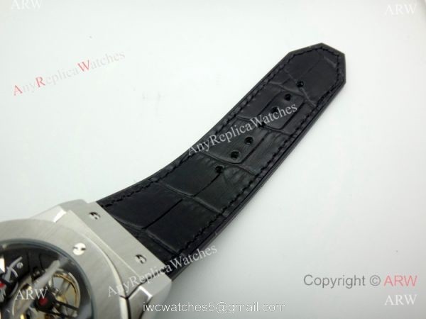 Hublot Tourbillon Skeleton Classic Fusion Watch 45mm SS Black Gummy Band 1