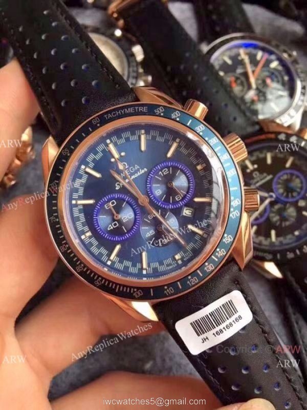 AAA Quality Omega Dark Side Of The Moon Copy Watches Rose Gold Black Dial 1