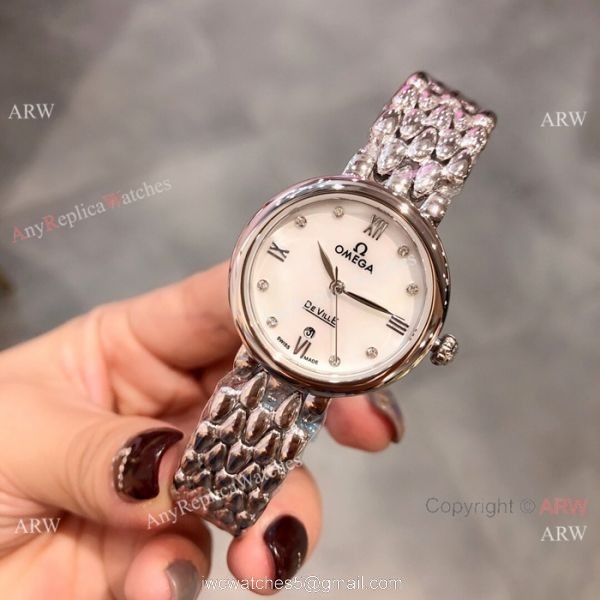 Replica Omega De Ville Dewdrop ladies Watch Stainless Steel 1