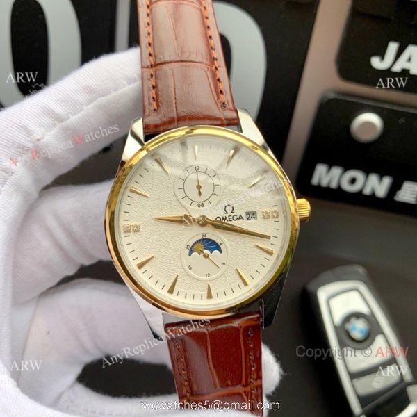 Best Replica Omega Moonphase Automatic watch Two Tone 1