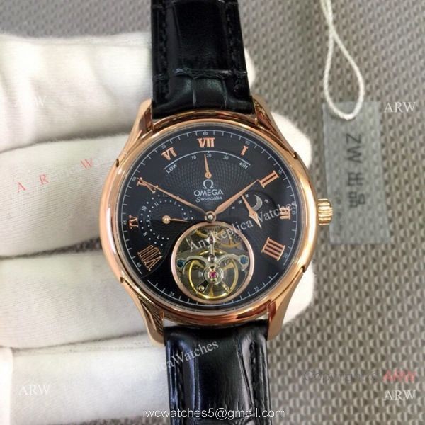 2019 Replica Omega seamaster Complications Watch Rose Gold White Dial 1