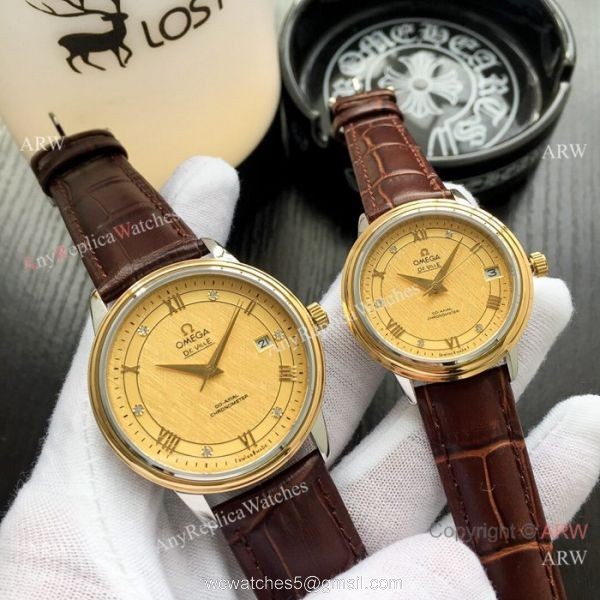 Fake Omega De Ville Prestige Automatic Watch Omega Couple Watch 1