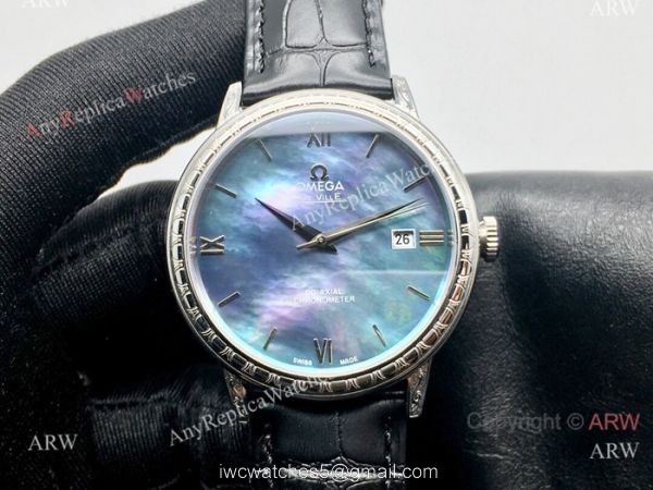 SWISS Replica Omega De Ville Mens Watch Mother of Pearl Face 1
