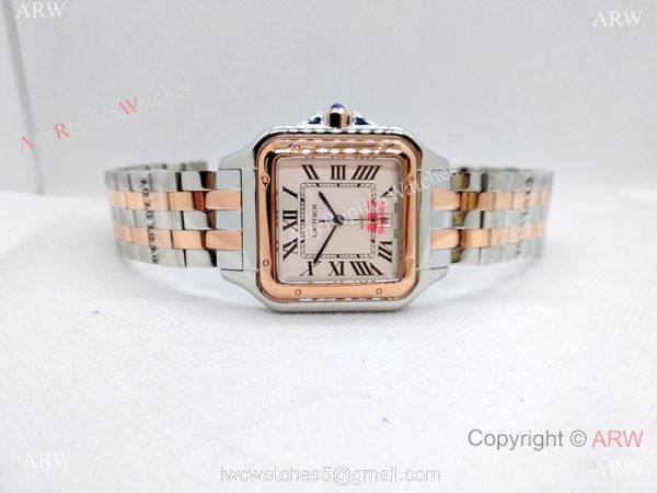 Cartier Panthere De Cartier Watches Two Tone Rose Gold 38mm 1