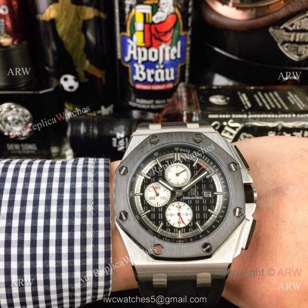Fake Audemars Piguet Royal Oak Offshore Automatic watch SS White Dial 1