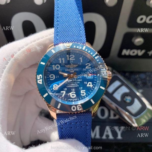 High Quality Breitling Superocean II Blue Dial Watches 42mm 1
