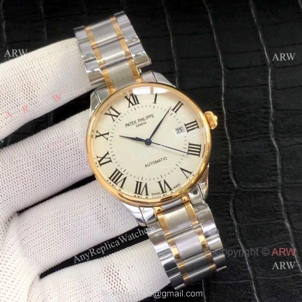 Patek Philippe Calatrava Stianless Steel White Watch New Replica 1