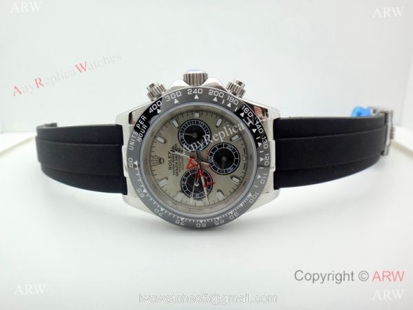 Rolex Comograph Daytona 40mm Watch Ss Gray Face Black Ceramic bezel 1