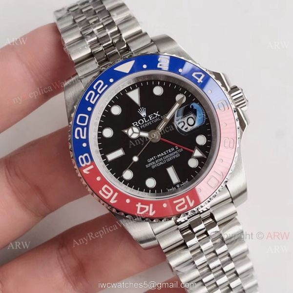 Rolex GMT Master II Pepsi Replica Watch DJ factory 904L Swiss 2836 1