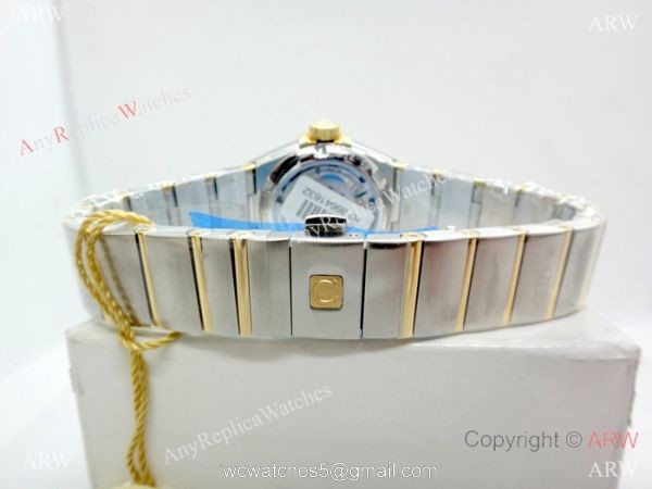 Swiss Copy Omega Constellation Women watch 2-Tone Silver Dial 1
