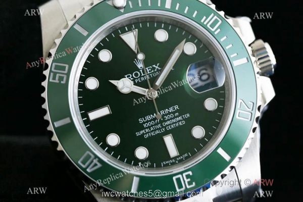OR Factory V2 Submariner Rolex Hulk Replica Watch with ETA2836 Movement 1